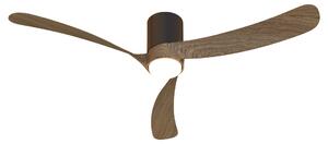 Mantra 9637 Nemo II L, lopatkový ventilátor se svítidlem a dálk. ovladačem, LED 19W 3000-5000K, černá/tmavé dřevo, průměr 132cm