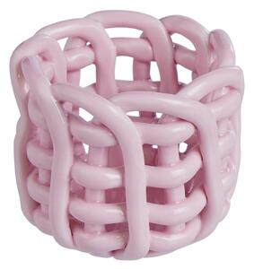 LITTLE CRAFT Svícen na čajovou svíčku 6 cm - sv.růžová