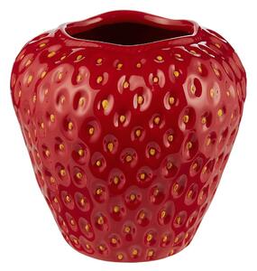 STRAWBERRY Váza 26 cm - červená