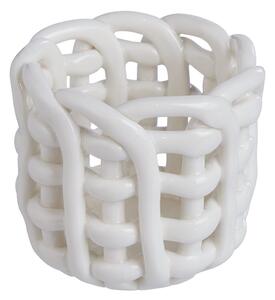 LITTLE CRAFT Svícen na čajovou svíčku 6 cm - bílá
