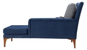 Designová lenoška Ediva 167 cm modrá