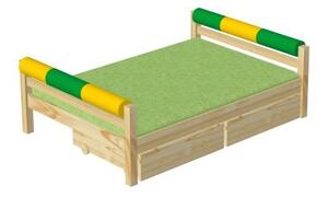 Dřevěná postel DOMINO 140x200 D904, !!