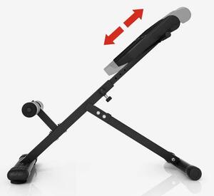 Gorilla Sports Hyperextenzní lavička skládací, černá