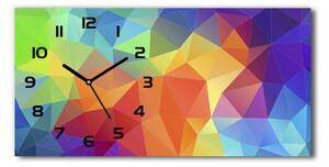 Skleněné hodiny na stěnu Geometrické pozadí pl_zsp_60x30_f_142603862