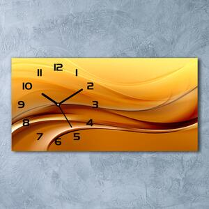 Moderní skleněné hodiny na stěnu Vlny pozdí pl_zsp_60x30_f_145325104