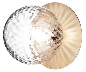 Nuura Nástěnné/stropní svítidlo Liila 1 Medium, nordic gold/optic clear 2046001