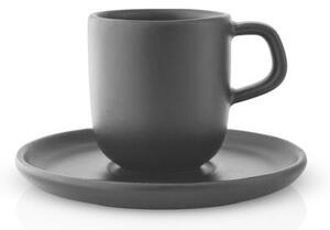 Eva Solo Hrníček s podšálkem Nordic Kitchen Espresso Cup with Saucer, black