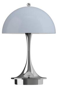 Louis Poulsen Přenosná lampa Panthella 160 V3, chrome opal blue grey 5744171449