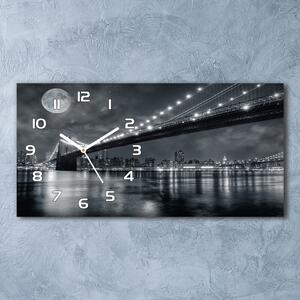 Skleněné hodiny na stěnu Brooklinský most pl_zsp_60x30_f_15676398