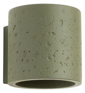 Sollux SL.1839 - Nástěnné bodové svítidlo ORBIS 1xG9/8W/230V beton/zelená