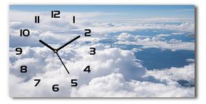 Skleněné hodiny na stěnu Výhled z letadla pl_zsp_60x30_f_163378900