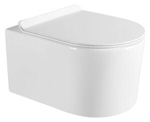 Mexen SOFIA Rimless závěsná wc mísa se sedátkem s pomalým zavíráním, 49 x 37 cm, bílá, 30544000