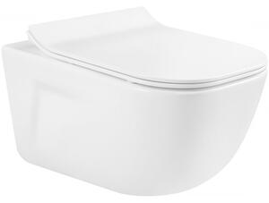 Mexen MARGO, závěsné wc s pomalu padajícím WC sedátkem, 51 x 35 cm, bílá, 30420800
