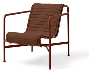 HAY Textilní podsedák Palissade Lounge Chair Low Quilted Cushion, iron red