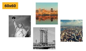 Set obrazů New York v zajímavém provedení
