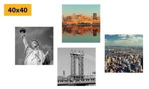 Set obrazů New York v zajímavém provedení