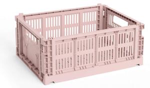 HAY Úložný box Colour Crate Medium, blush