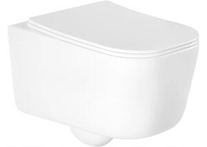 Mexen STELLA, závěsné wc + sedátko, 51 x 35 cm, bílá, 3368XX00+39090100