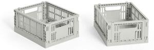 HAY Úložný box Colour Crate Mini set 2ks, grey
