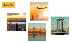 Set obrazů cestování do města New York