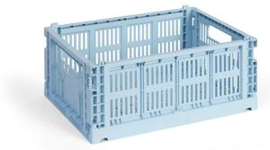 HAY Úložný box Colour Crate Medium, soft blue