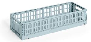 HAY Úložný box Colour Crate Mini Oblong, dusty blue