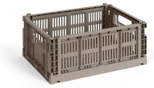 HAY Úložný box Colour Crate Medium, warm grey