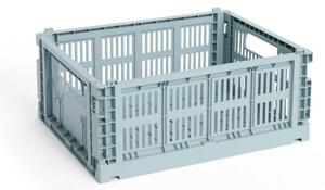 HAY Úložný box Colour Crate Medium, dusty blue