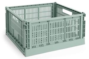 HAY Úložný box Colour Crate Large Square, sage green