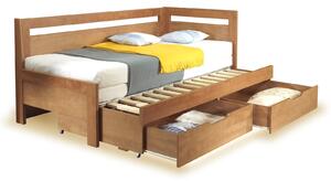 Rozkládací postel s úložným prostorem TANDEM KLASIK pravá
