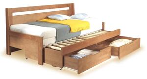 Rozkládací postel s úložným prostorem TINA TANDEM