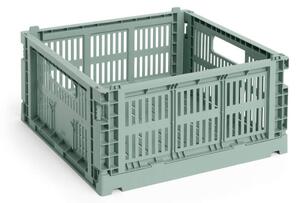 HAY Úložný box Colour Crate Medium Square, sage green