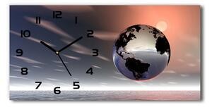 Skleněné hodiny na stěnu tiché Planeta Země pl_zsp_60x30_f_1888507