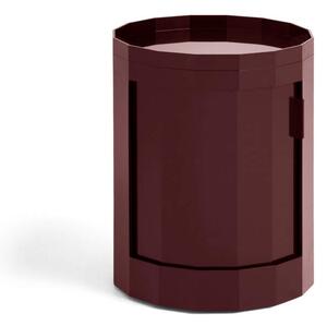 HAY Úložný stolek Facet Cabinet 100, burgundy