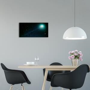 Moderní skleněné hodiny na stěnu Vesmír pl_zsp_60x30_f_27580570