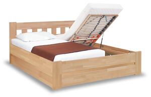 Zvýšená postel s úložným prostorem - dvoulůžko FILIP senior, 180x200