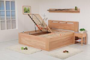 Zvýšená postel VALENCIA senior s úložným prostorem 160x200, 180x200, ořech