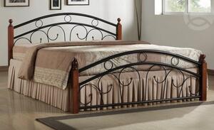 Manželská postel - dvoulůžko CS4021, 180x200, dřevo-kov