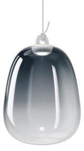 Lodes 21813 8630 Obló large, závěs z modrého foukaného skla, 1x7W LED 3000K, Ø24,5x34,7cm
