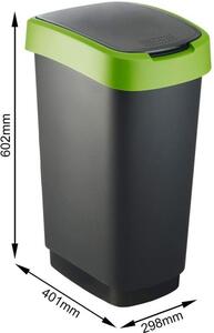 TWIST odpadkový koš 50 L - zelený