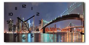 Skleněné hodiny na stěnu Manhattan New York pl_zsp_60x30_f_39113781