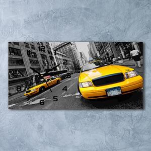Skleněné hodiny na stěnu Taxi New York pl_zsp_60x30_f_41983916
