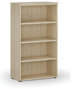 Kancelářský regál PRIMO WOOD, 800 x 420 x 1434 mm, dub přírodní