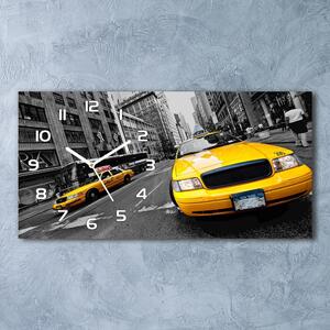 Skleněné hodiny na stěnu Taxi New York pl_zsp_60x30_f_41983916