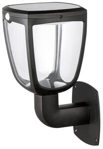 Sylvania 0054040 LED venkovní nástěnné solární svítidlo s pohybovým čidlem Gizmo 1x4,5W | 345lm | 4000K | IP54 - černá