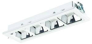 Sylvania 2021688 LED zápustné svítidlo Optix Recessed 4 Cells 1x9W | 962lm | 3000K - ocel, bílá