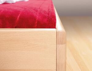 Dřevěná postel dvoulůžko z masivu LENA 1, masiv buk, 180x200