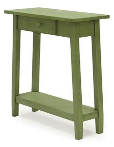 Zelený stolek se zásuvkou