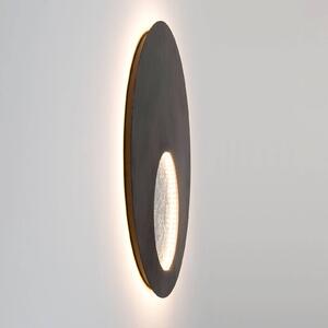 LED nástěnné světlo Luina Ø 80 cm vnitřek stříbrný