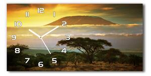 Skleněné hodiny na stěnu Kilimandżaro Kenia pl_zsp_60x30_f_49494611